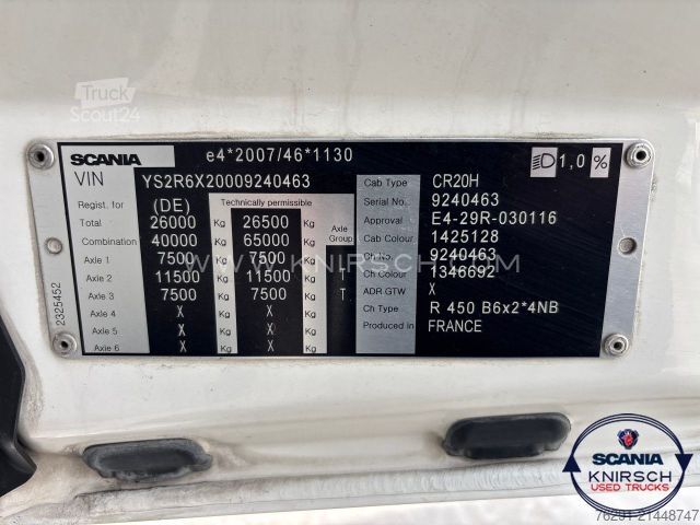 Camión con caja móvil SCANIA R450B6x2*4NB / BDF / LBW / Multiwechsler