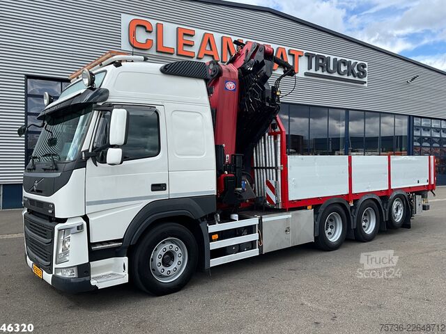 Darus teherautó Volvo FM 500 Euro 6 HMF 50 Tonmeter laadkraan + Fly-J...