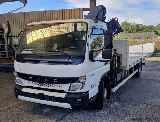 Tippbil skåpbil Mitsubishi Fuso Canter 9C18 Ladekran HC 80 A3