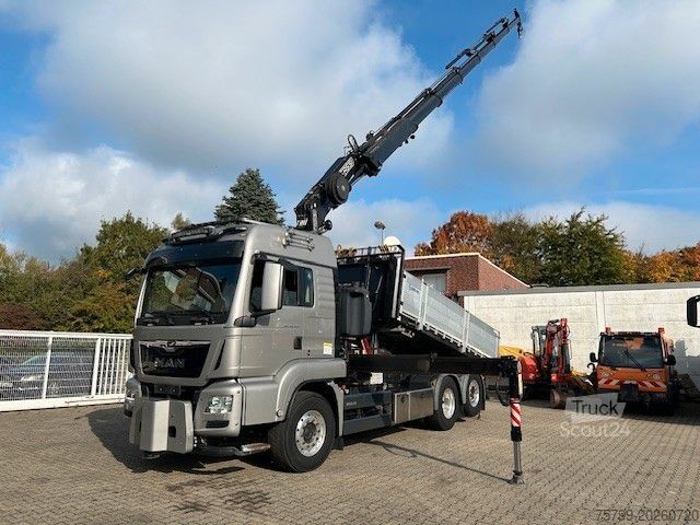 Autolaadkraan MAN 28.500 TGS 3Skipper + Fassi 395 Kran+Greifer 6x2
