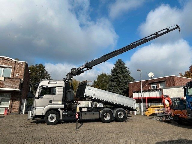 Autolaadkraan MAN 28.500 TGS 3Skipper + Fassi 395 Kran+Greifer 6x2