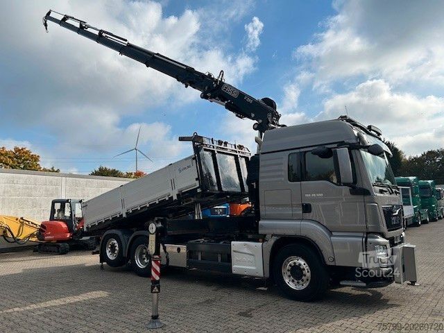 Autolaadkraan MAN 28.500 TGS 3Skipper + Fassi 395 Kran+Greifer 6x2