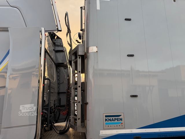Semi-remorque à plancher roulant KNAPEN K100 Schubboden/Alu/Luft-Lift/Rollplane
