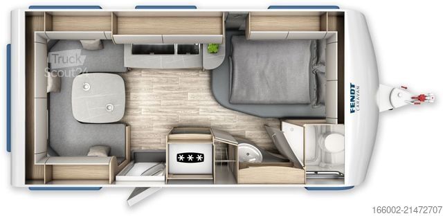 Caravan FENDT Bianco Activ 445 SFB 1700 kg Lichtpaket Dekopake