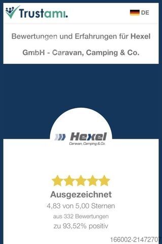 Caravan FENDT Bianco Activ 445 SFB 1700 kg Lichtpaket Dekopake