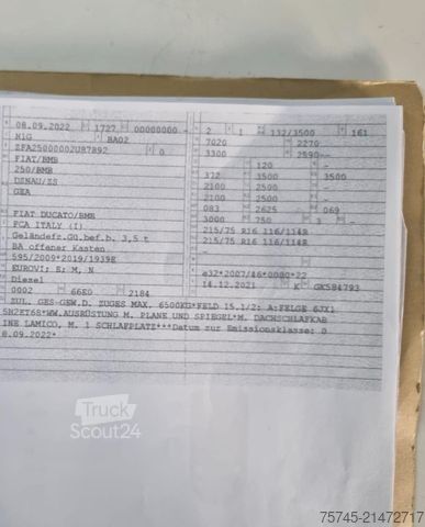 Ponyvával szerelt furgon FIAT DUCATO *  * 9 PAL * 180 PS * MOTORSCHADEN *