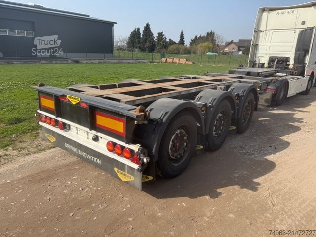 Wissellaadbak oplegger BROSHUIS MFCC, 3 UCC 39/45 FLN, Liftachse