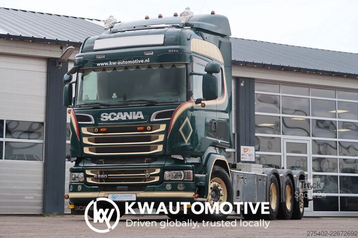 Sistem ročice s kavljem Scania R580 V8 LB8X4HNB/ Full AIR/ PTO/  SWAP- CONTAIN...