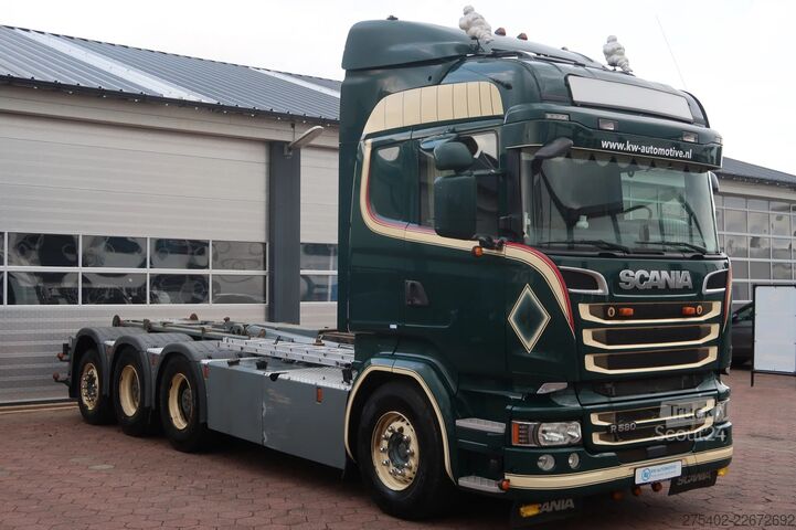 Sistem ročice s kavljem Scania R580 V8 LB8X4HNB/ Full AIR/ PTO/  SWAP- CONTAIN...