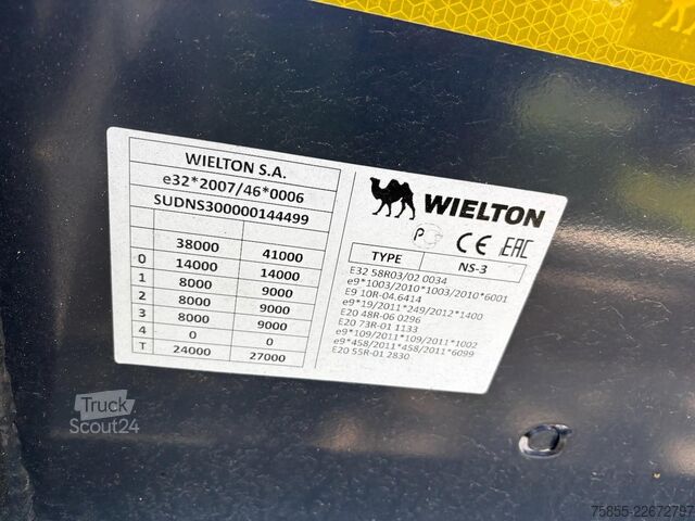Transport av containrar Wielton NS3P  Multi / Liftaxle / SAF Disc / APK-TÜV 10-26
