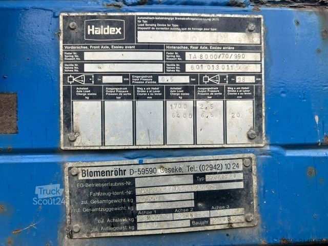 Remorque porte-engins surbaissée BLOMENRÖHR 552/6900 Tieflader*Rampe*5T Nutzlast*