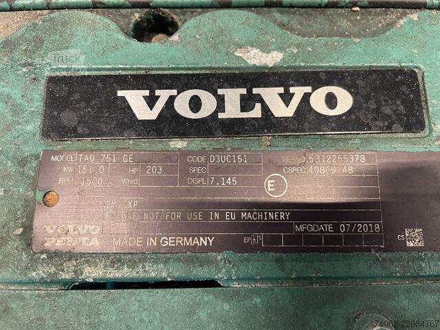  Volvo TAD751GE - 165 kVA generator - DPX-12656