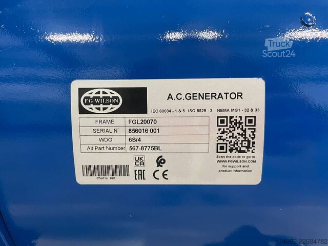  FG Wilson P55-3 - 55 kVA Open Genset - DPX-16005-O