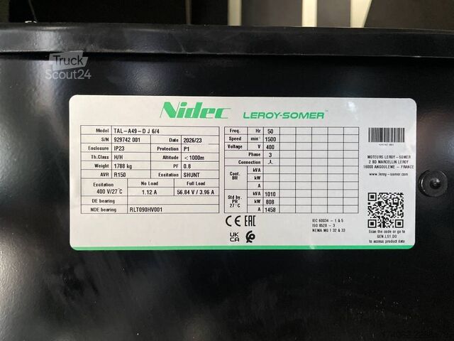  Hyundai DP222CC - 1000 kVA Generator - DPX-19859