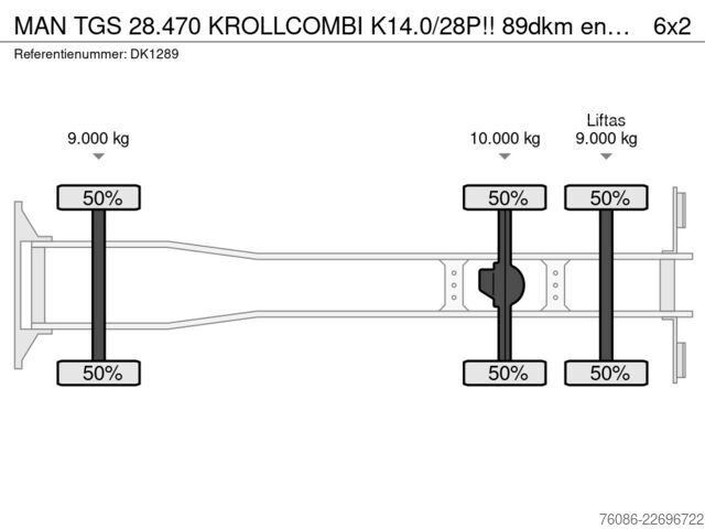 Vehicul de aspirație MAN TGS 28.470 KROLLCOMBI K14.0/28P!! 89dkm en 2292...