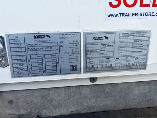 Semi-reboque aberto com lona SCHMITZ CARGOBULL SCB S3T * POWER CURTAIN * NEUWERTIG