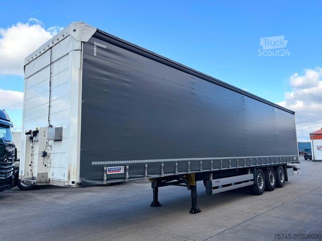 Brandalı açık yarı römork SCHMITZ CARGOBULL SCB S3T * POWER CURTAIN * NEUWERTIG