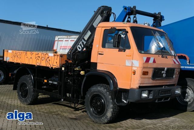 Pick-up kombi MAN 9.150 4x4, Allrad, Hiab 071 AW, Einzelbereifung