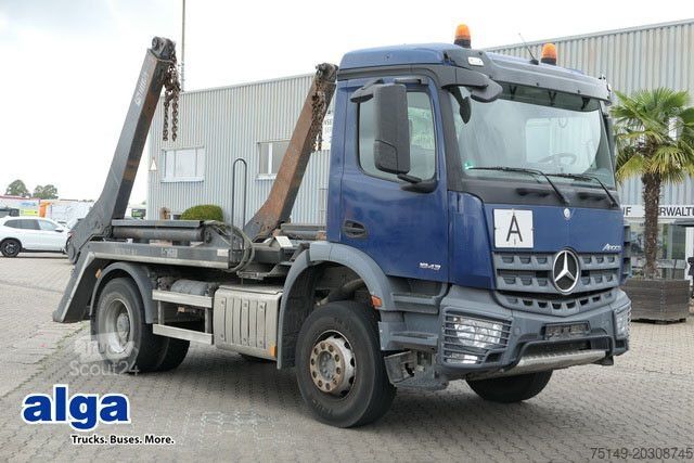 Tippbil MERCEDES-BENZ 1832 K Arocs 4x2, Hiab SLT 140, teleskop., Klima