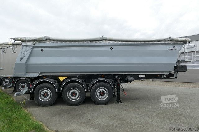 Pašizgāzēja puspiekabe MEGA MNW, Stahl, Hardox, 25m³, SAF, Luft-Lift, Plane