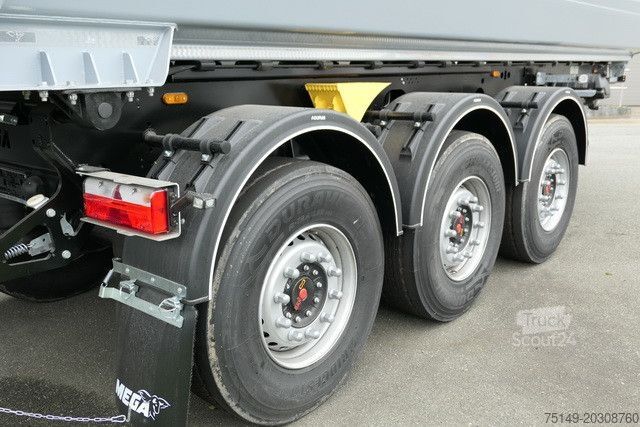 Pašizgāzēja puspiekabe MEGA MNW, Stahl, Hardox, 25m³, SAF, Luft-Lift, Plane
