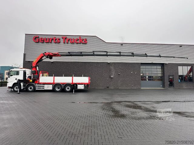 Vrachtwagen met kraan MAN TGS 35.500 8X4H-6 BL MET PALFINGER PK.65002 SH ...