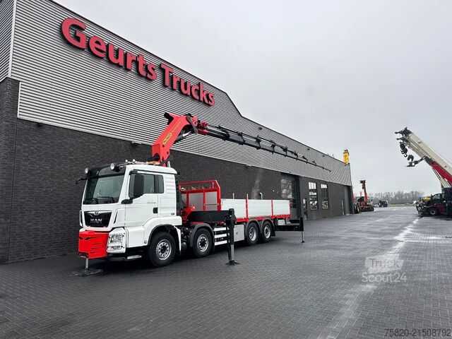 Vrachtwagen met kraan MAN TGS 35.500 8X4H-6 BL MET PALFINGER PK.65002 SH ...