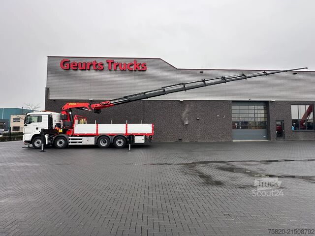 Vrachtwagen met kraan MAN TGS 35.500 8X4H-6 BL MET PALFINGER PK.65002 SH ...