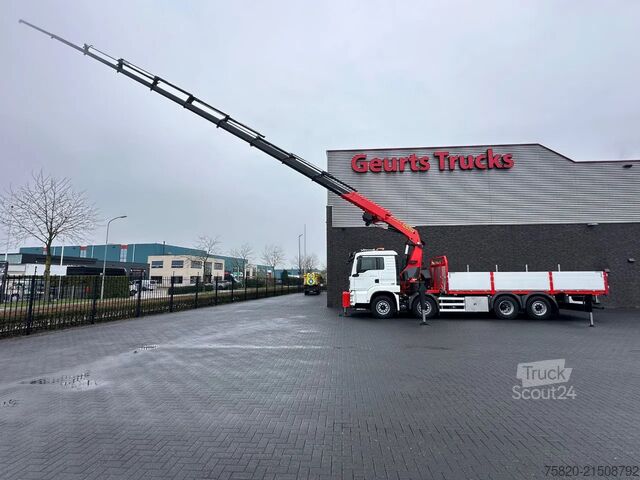 Vrachtwagen met kraan MAN TGS 35.500 8X4H-6 BL MET PALFINGER PK.65002 SH ...