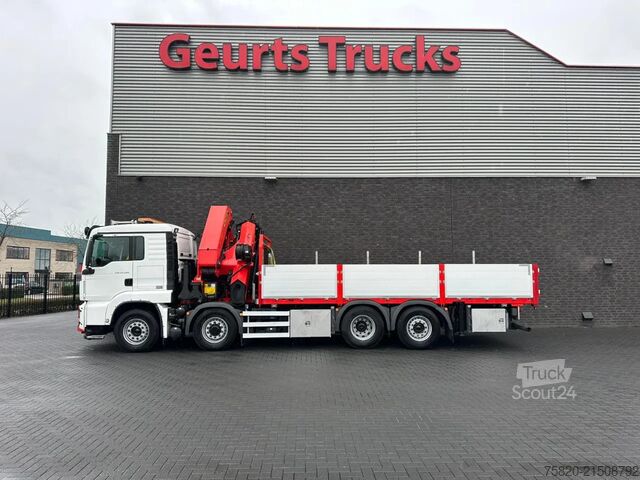 Vrachtwagen met kraan MAN TGS 35.500 8X4H-6 BL MET PALFINGER PK.65002 SH ...