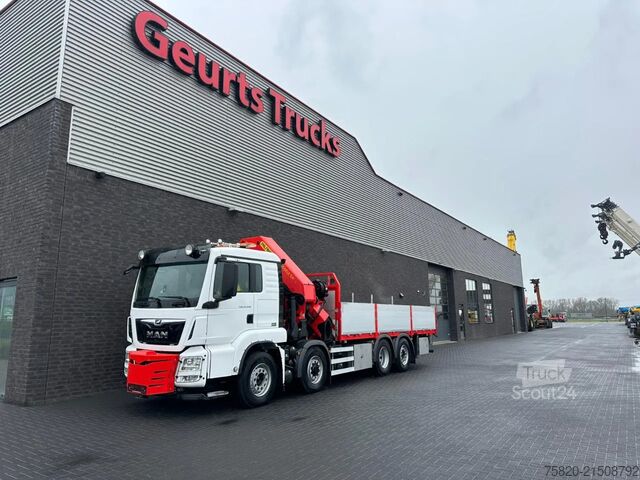 Vrachtwagen met kraan MAN TGS 35.500 8X4H-6 BL MET PALFINGER PK.65002 SH ...