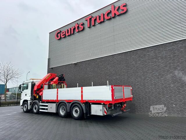 Vrachtwagen met kraan MAN TGS 35.500 8X4H-6 BL MET PALFINGER PK.65002 SH ...