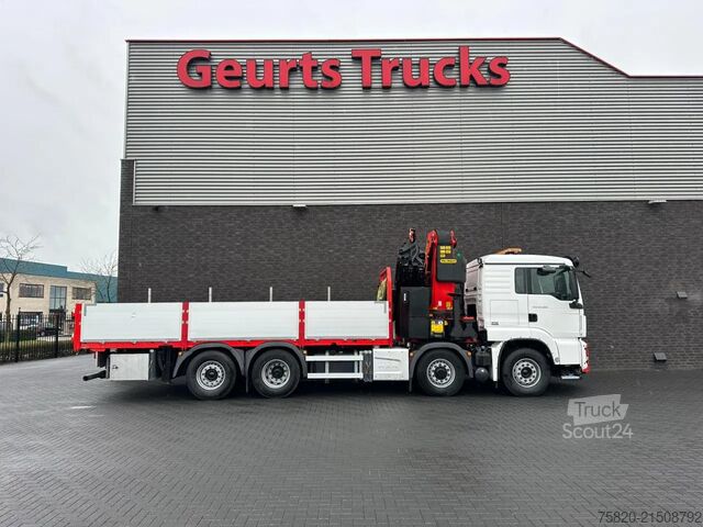 Vrachtwagen met kraan MAN TGS 35.500 8X4H-6 BL MET PALFINGER PK.65002 SH ...