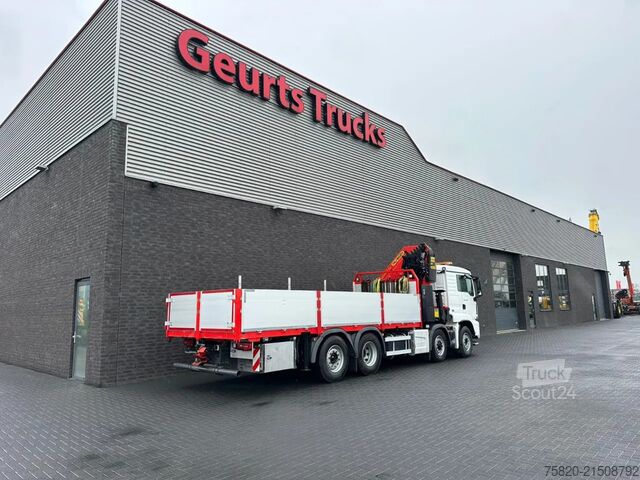 Vrachtwagen met kraan MAN TGS 35.500 8X4H-6 BL MET PALFINGER PK.65002 SH ...