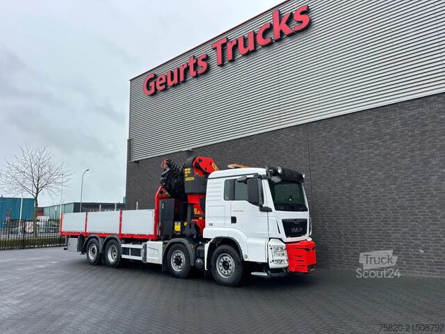 Vrachtwagen met kraan MAN TGS 35.500 8X4H-6 BL MET PALFINGER PK.65002 SH ...