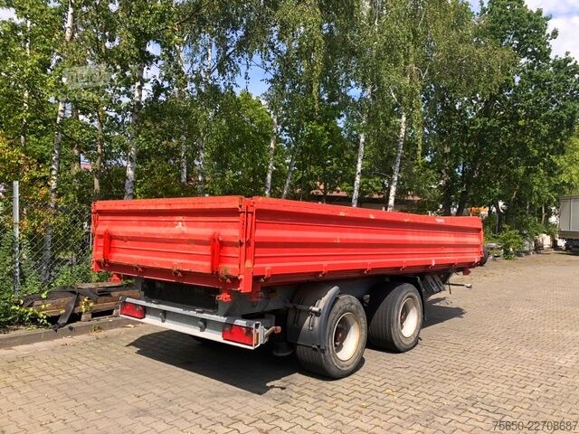 Three-way tipper trailer Möslein TTD 19 Schwebheim  19 t Tandemkipper- Tieflader, Breitbereifung