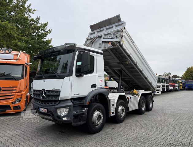 Three-sided tipper truck Mercedes-Benz Arocs 3246K 8X4 Meiller