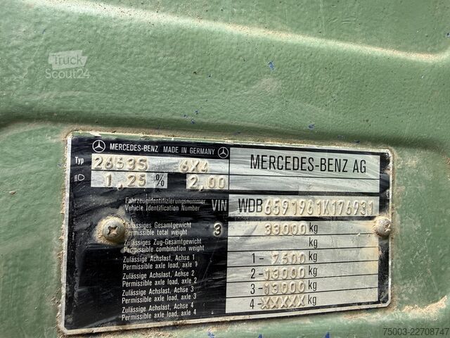 Raskas kuorma-auto Mercedes-Benz SK 2653 S 6X4 V8 Oldtimer