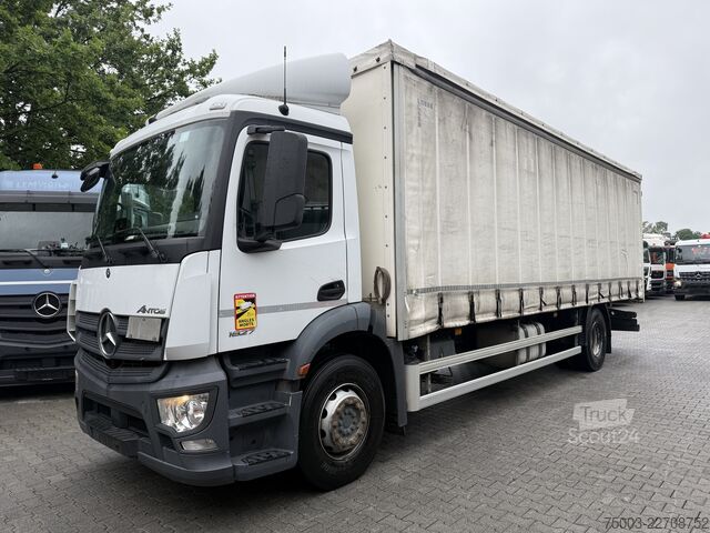 Flatbed truck with tarp Mercedes-Benz Actros/ Antos 1827 L