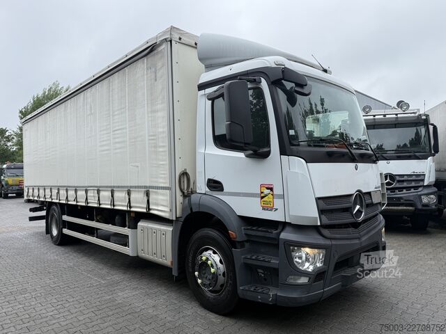 Flatbed truck with tarp Mercedes-Benz Actros/ Antos 1827 L