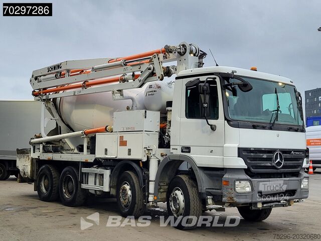 Бетононасос Mercedes Actros 3241 8X4 21meter Pump + 7m3 Stetter Mixe...