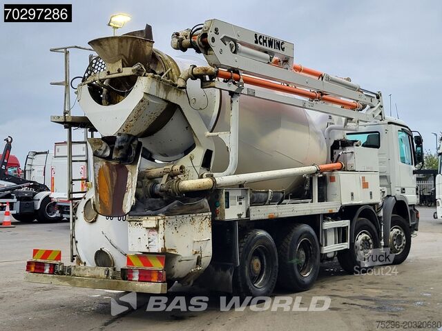 Бетононасос Mercedes Actros 3241 8X4 21meter Pump + 7m3 Stetter Mixe...