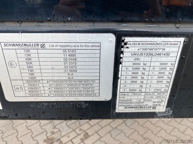 Open oplegger met zeil SCHWARZMÜLLER Tautliner | Luft/Lift*Alufelgen*4xStaukasten*SAF