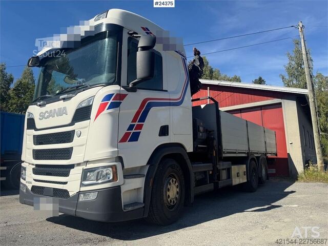Nosturiauto Scania R500 6x2 Kranbil - 19 t/m Hiab m/ rotator.