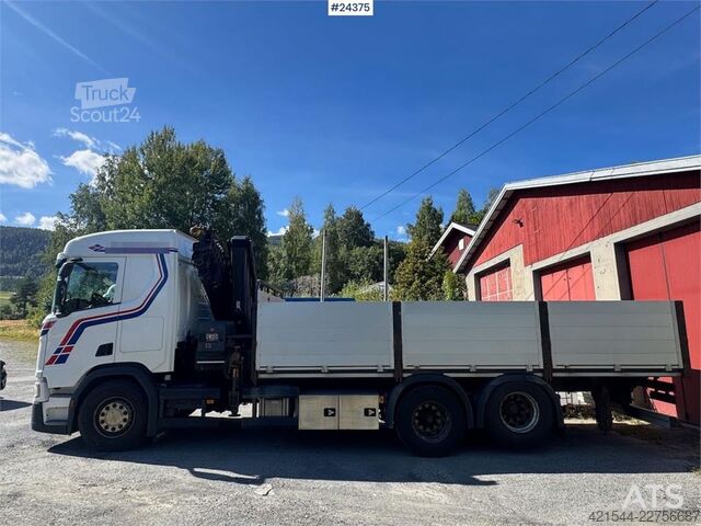 Nosturiauto Scania R500 6x2 Kranbil - 19 t/m Hiab m/ rotator.