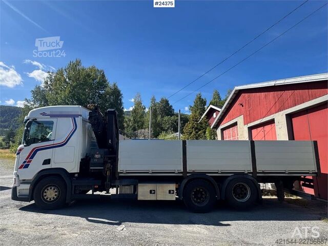Nosturiauto Scania R500 6x2 Kranbil - 19 t/m Hiab m/ rotator.