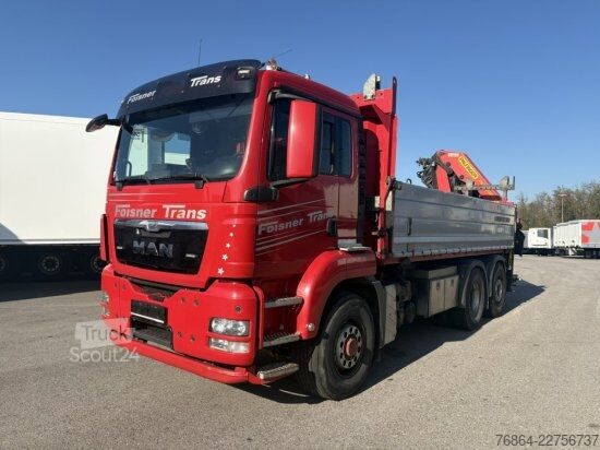 Тристранен самосвал MAN TGS 26.440 6X4 HYDRO 2-SEITENKIPPER,  PALFINGER PK 22002-EH BJ 2018!!!