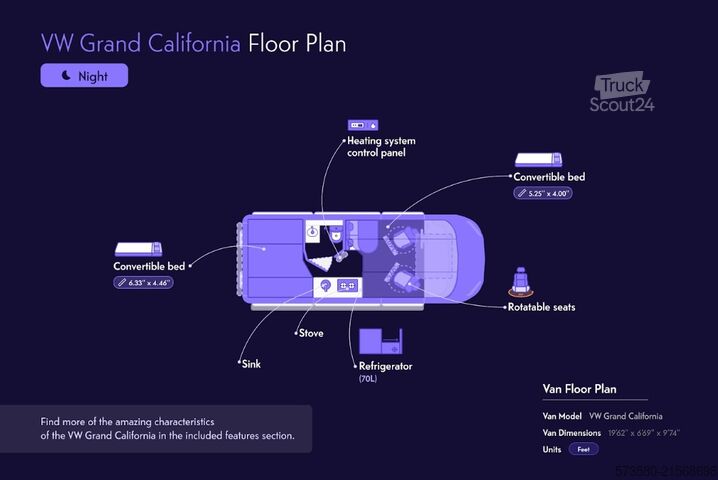 Camper van Volkswagen California Ocean | 2022 | Euro 6 | Professioneller Verkäufer