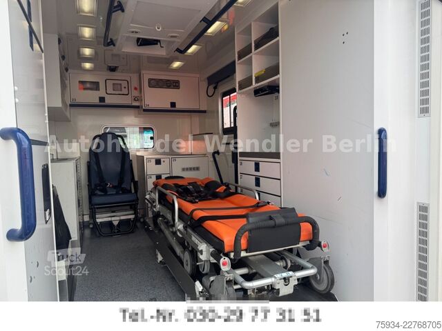 Camion de pompiers MERCEDES-BENZ Sprinter 516 CDI RTW WAS Koffer Fahrtrage+Sessel