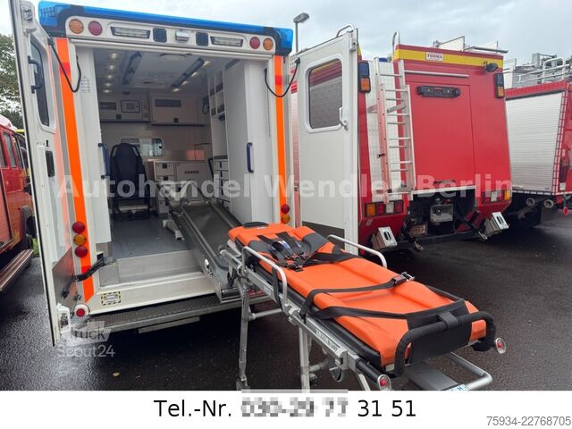 Camion de pompiers MERCEDES-BENZ Sprinter 516 CDI RTW WAS Koffer Fahrtrage+Sessel